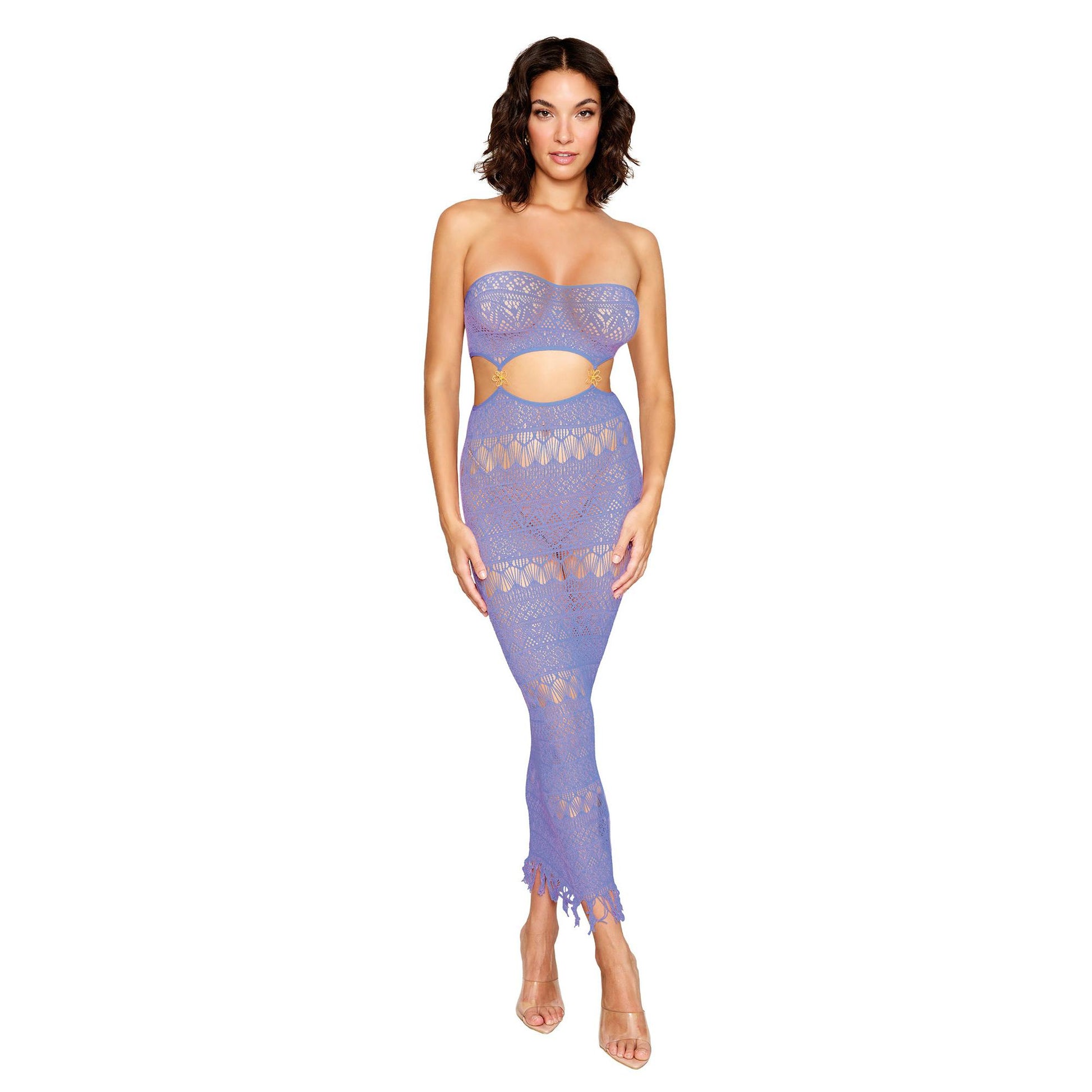 \"Bodystocking Gown - One Size - Lavender Haze DG-0506LAVHZOS\"