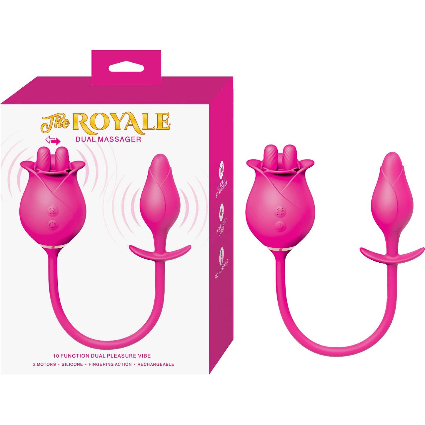 The Royale Dual Massager - Pink