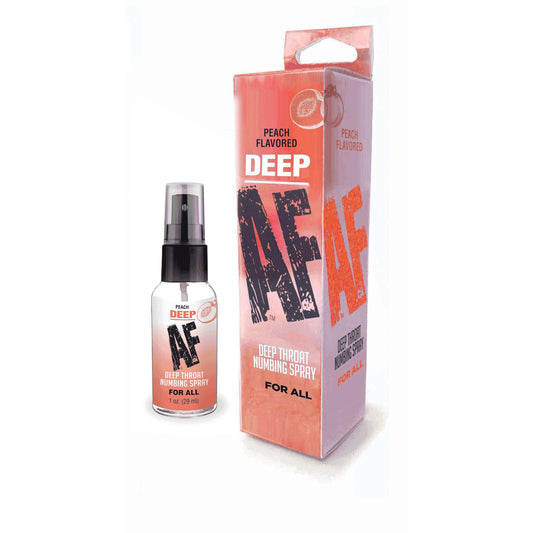\"Deep Af Numbing Throat Spray 1 Oz - Peach LG-BT614\"