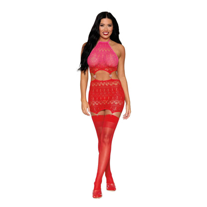 \"Garter Slip Dmnd - One Size - Red DG-13523PNSTAOS\"