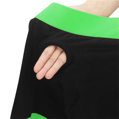 Strap on Boxer Shorts- Blk/grn M/l