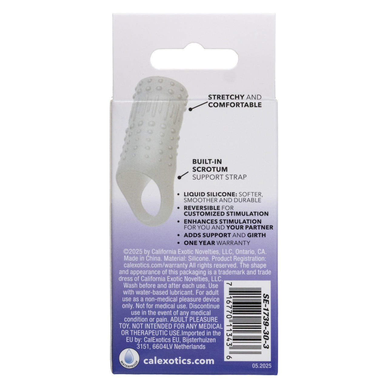 Basic Essentials Liquid Silicone Stimulation Enhancer - Clear