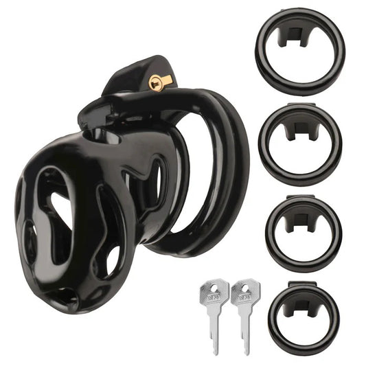 Hard Stop Double Ring Chastity Cage MS-AH567