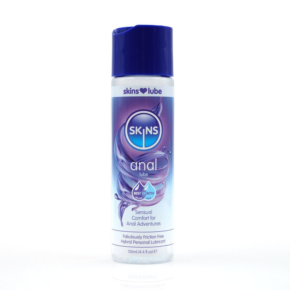 Skins Anal Hybrid Silicone and Water Based Lubricant 4.4 Fl Oz CC-SKLUBAN4