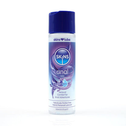 Skins Anal Hybrid Silicone and Water Based Lubricant 4.4 Fl Oz CC-SKLUBAN4
