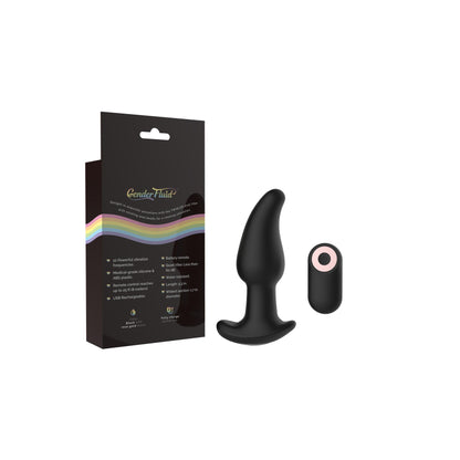 Gender Fluid Twirler Anal Vibe - Black