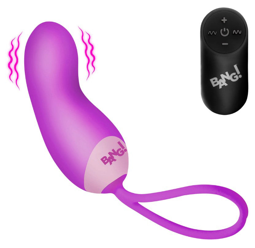 Silicone Mini Vibe With Remote - Purple BNG-AH807-PU