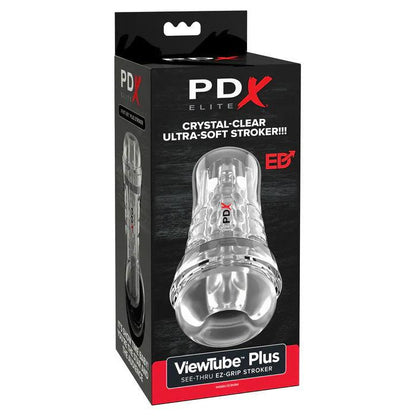 Pdx Elite Viewtube Plus See-Thru Ez-Grip Stroker - Clear