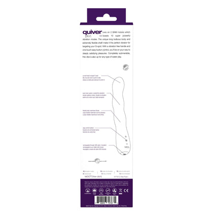 Quiver Plus Rechargeable Vibe - Purple