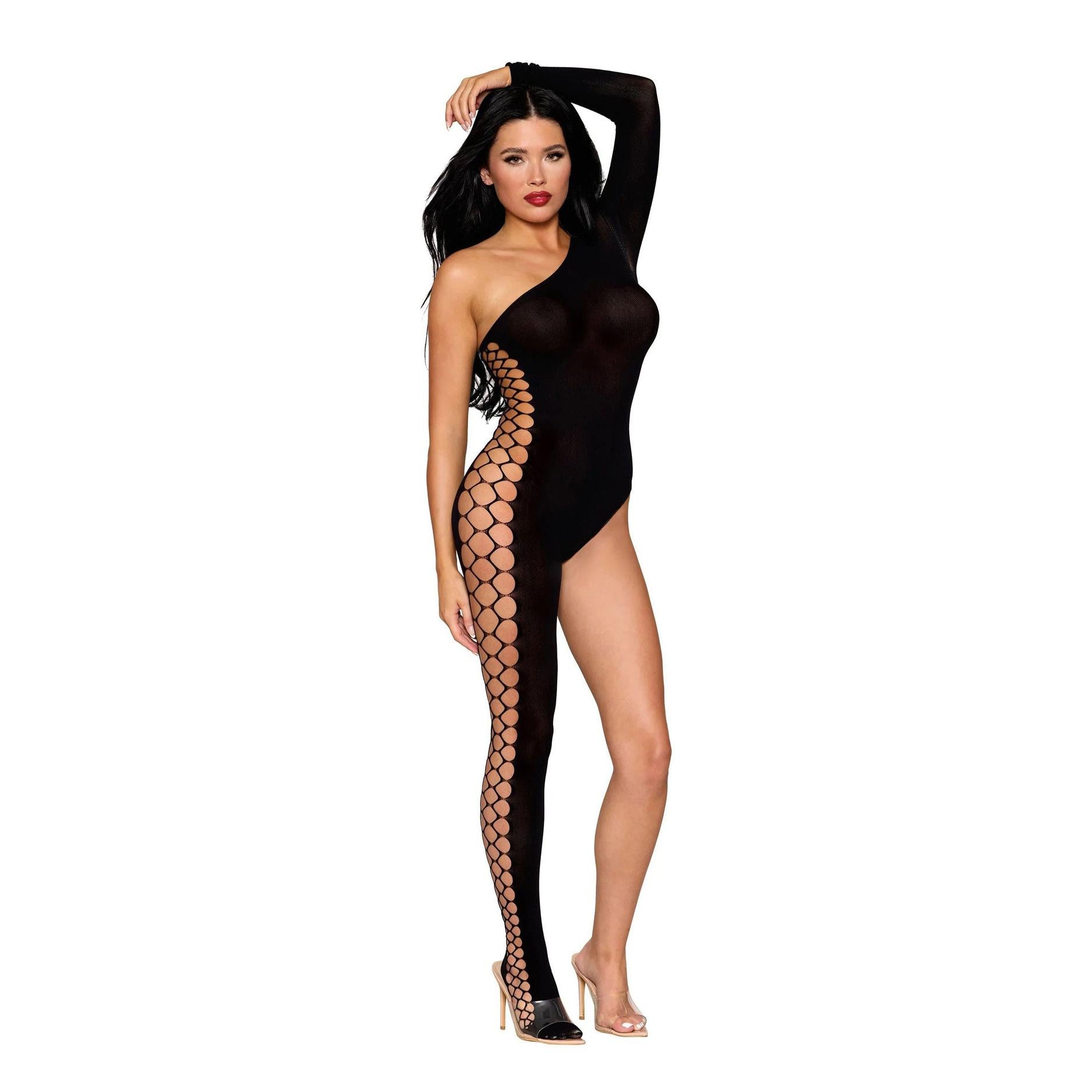 \"Bodystocking Dmnd - One Size - Black DG-0514BLKOS\"