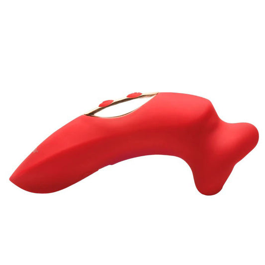 Plump Kiss Sucking and Vibrating Clitoral Stimulator - Red LG-AH627