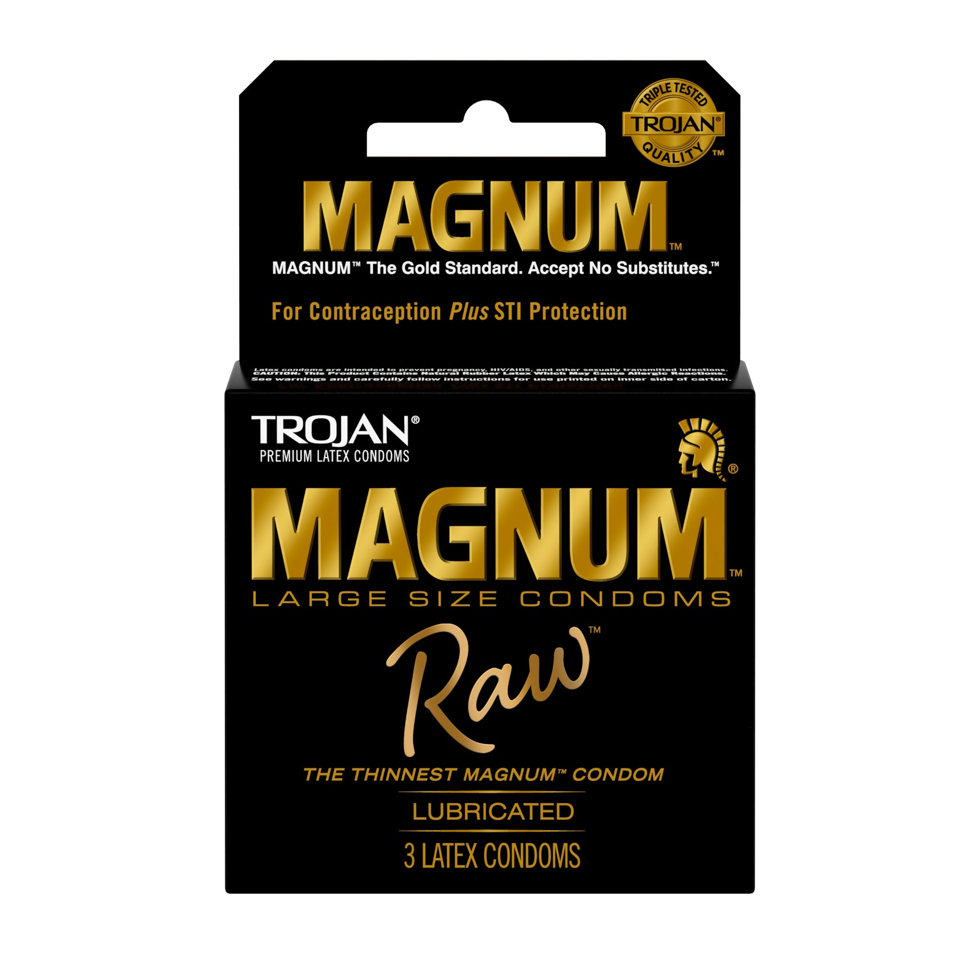\"Trojan Magnum Raw 3 Ct Condoms PM20016\"