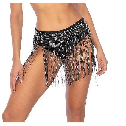 Glam Fringe Belt - Os - Black GE-1138BKOS