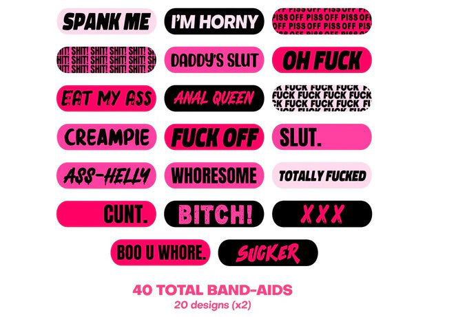 Naughty Naughty XXX Ouchie Stix Bandages40pack NN-PLASXXX01