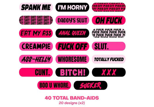 Naughty Naughty XXX Ouchie Stix Bandages40pack NN-PLASXXX01