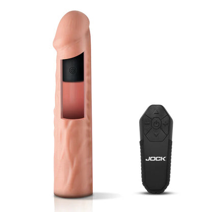 Jock Vibrating Penis Extension with Remote - Light CN1019-LIGHT