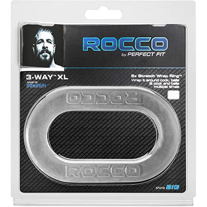 The Rocco 3-Way XL Wrap Ring - Clear