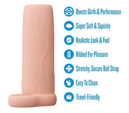 Performance 4.25 Inch Enhancement Sleeve - Beige