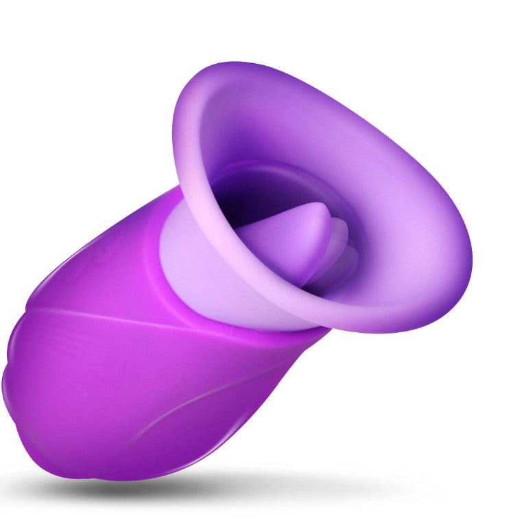 Licking Violet Sucking and Licking Vibrator Purple LG-AH928