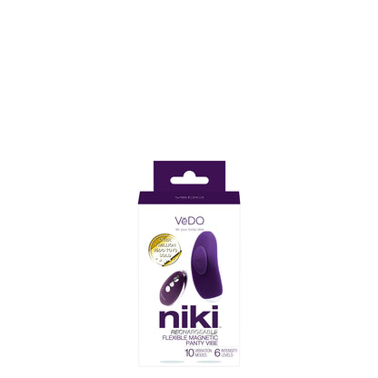 Niki Rechargeable Flexible Magnetic Panty Vibe -  Purple