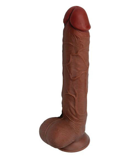 Real Skin 11 Dual Layer Dildo - Light Brown VB-GL-3212