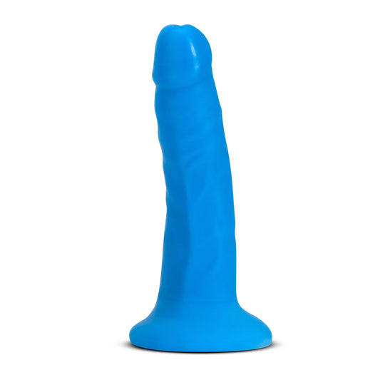 Neo Elite - 6 Inch Dual Density Cock - Neon Blue BL-54502