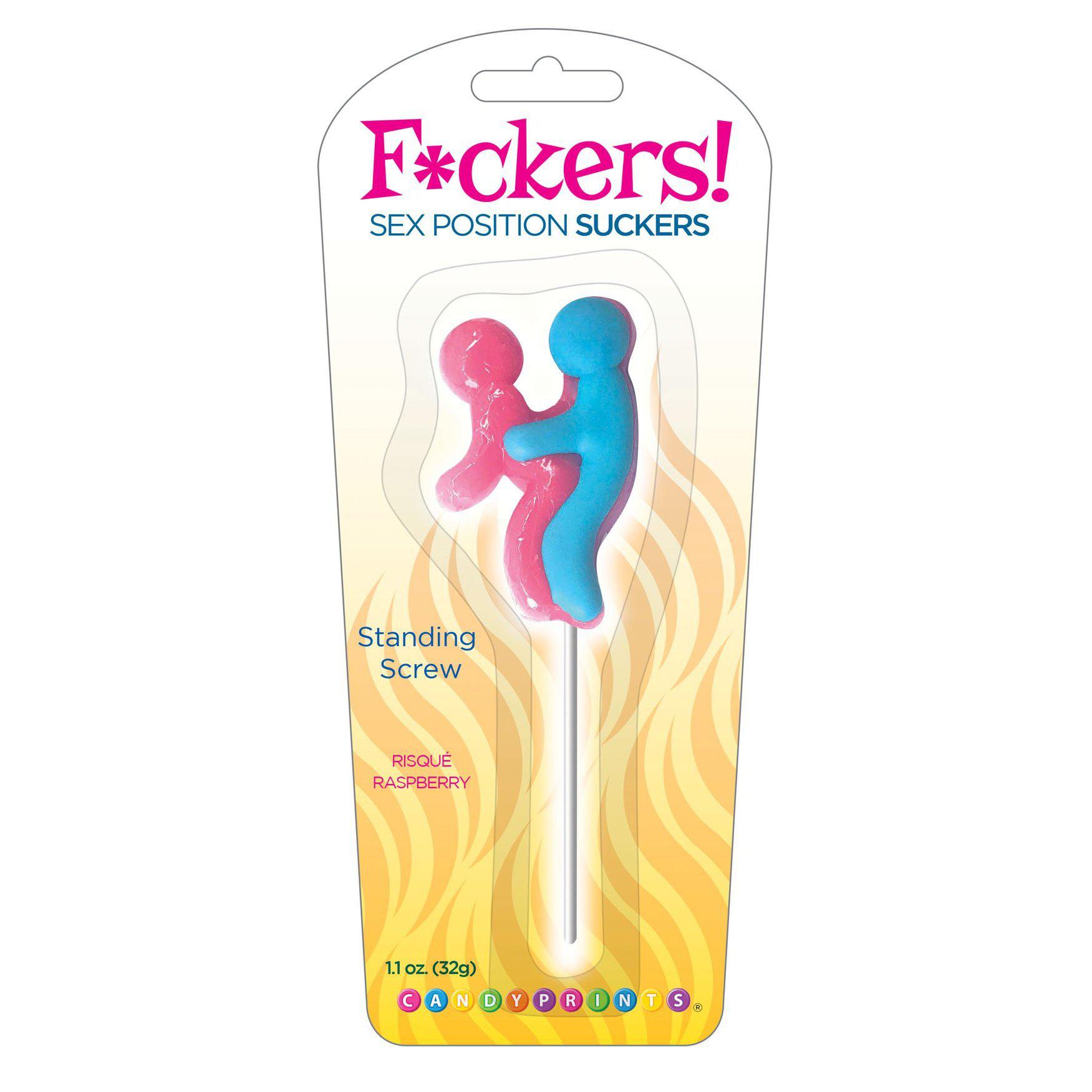 F*Ckers! Sex Position Suckers - Standing Screw - Risque Raspberry
