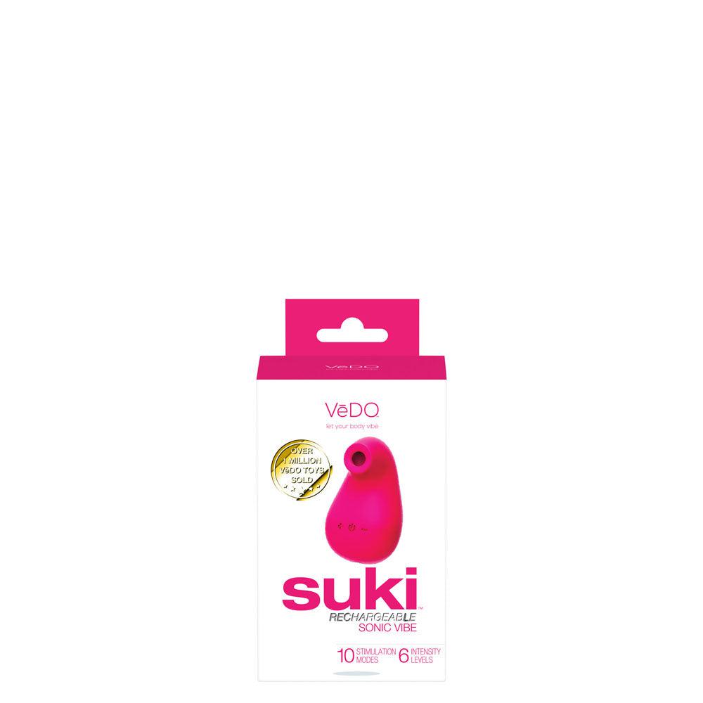 Suki Rechargeable Sonic Vibe - Foxy Pink - VeDO Your Adult Toy Store Suki Rechargeable Sonic Vibe - Foxy Pink - VeDO Your Adult Toy Store