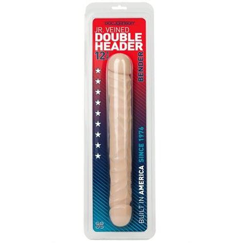 Jr. Veined Double Header 12 Inches - Bender -  White