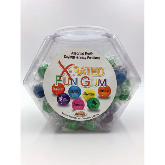 X-Rated Fun Gum - 90 Piece Bowl - Assorted