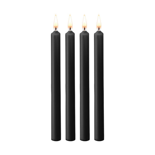 Teasing Wax Candles Large - Blk - 4-Pack