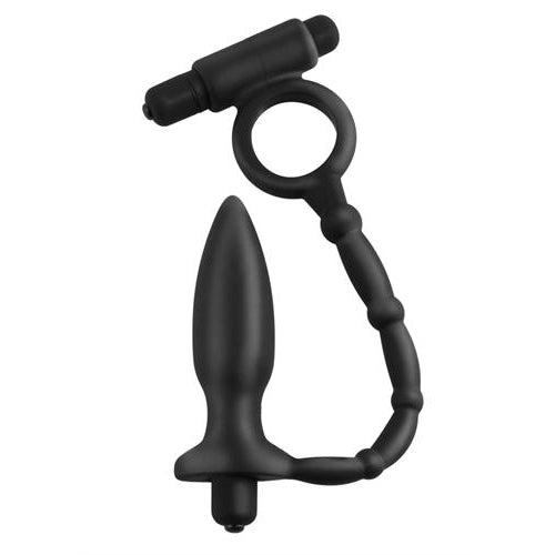 Anal Fantasy Collection Ass Kicker With Cockring - Black PD4609-23