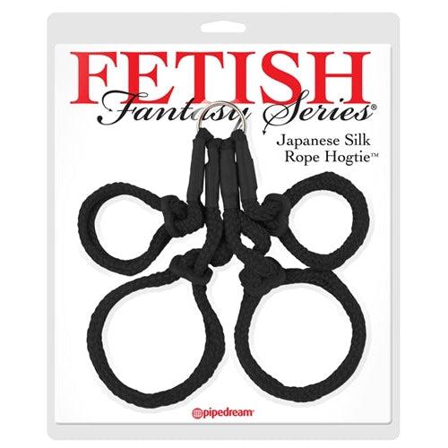 Fetish Fantasy Series Japanese Silk Rope Hogtie -  Black