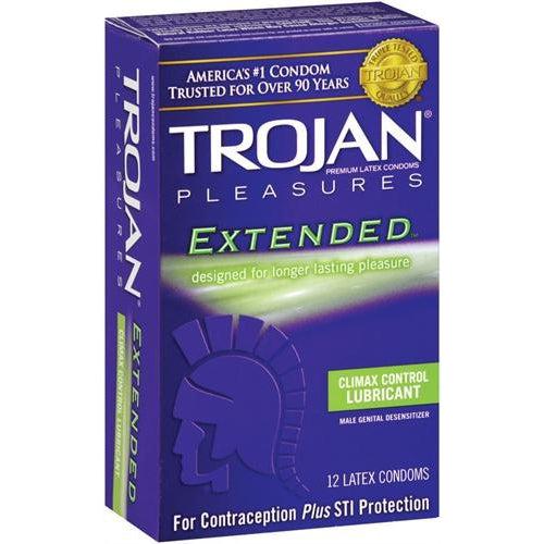 Trojan Pleasures Extended Pleasure - 12 Pack