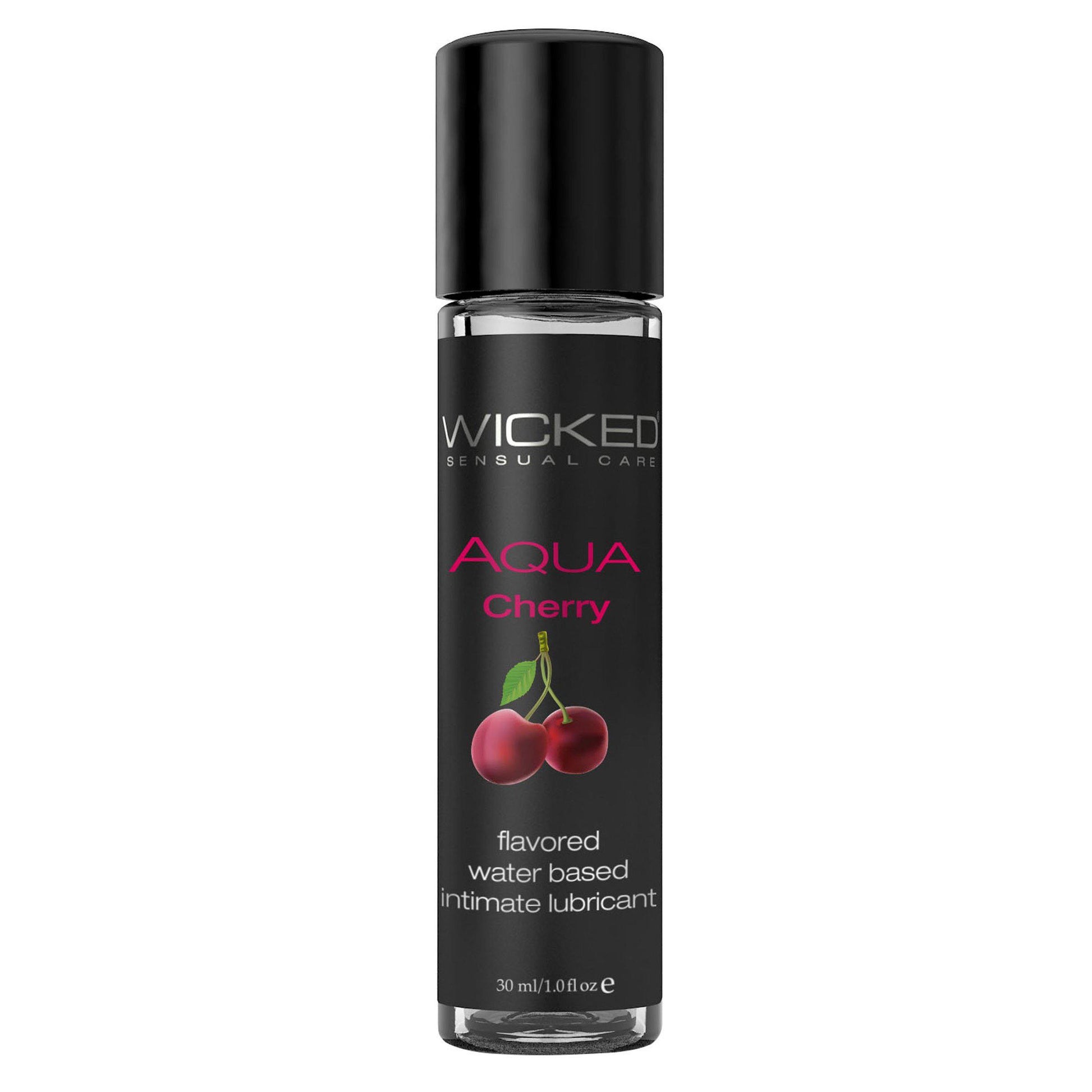Aqua Cherry Flavored Water Based Intimate  Lubricant - 1 Fl. Oz.