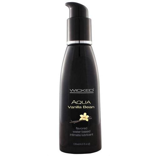 Aqua Vanilla Bean Flavored Water Based Intimate  Lubricant - 4 Fl. Oz.