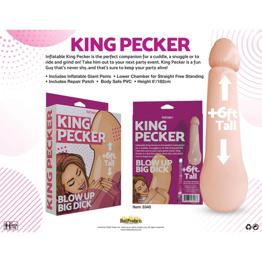 King Pecker- 6 Foot Giant Inflatable Penis
