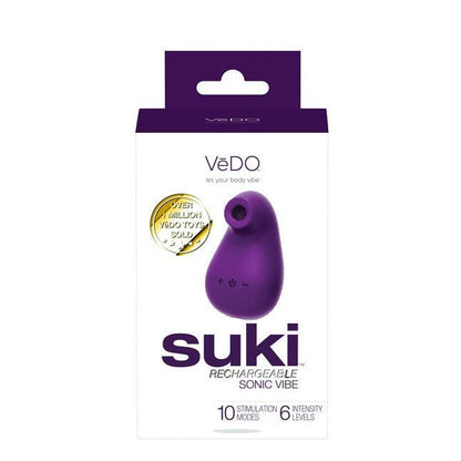 Suki Rechargeable Sonic Vibe - Deep Purple - Your Adult Toy Store