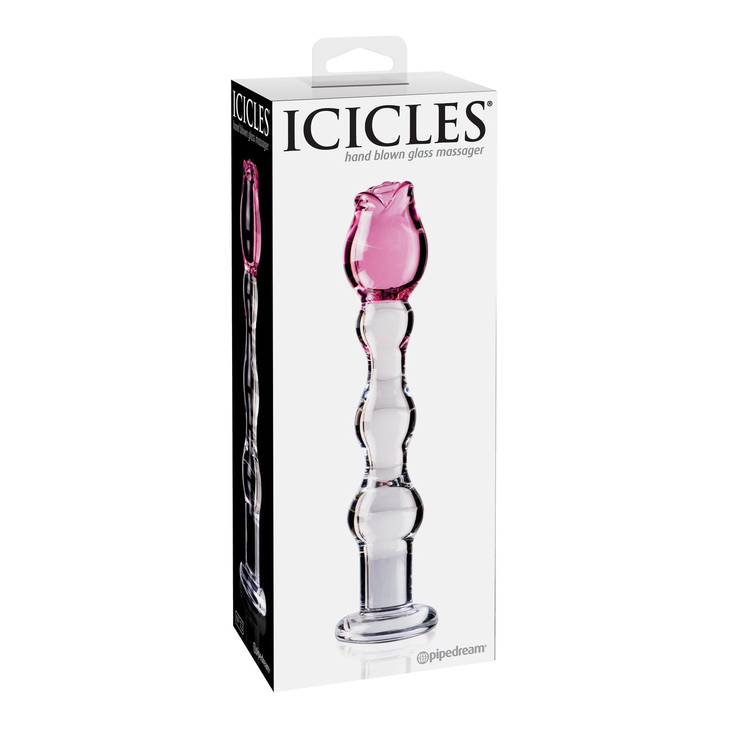 Icicles No. 12 - Clear / Pink