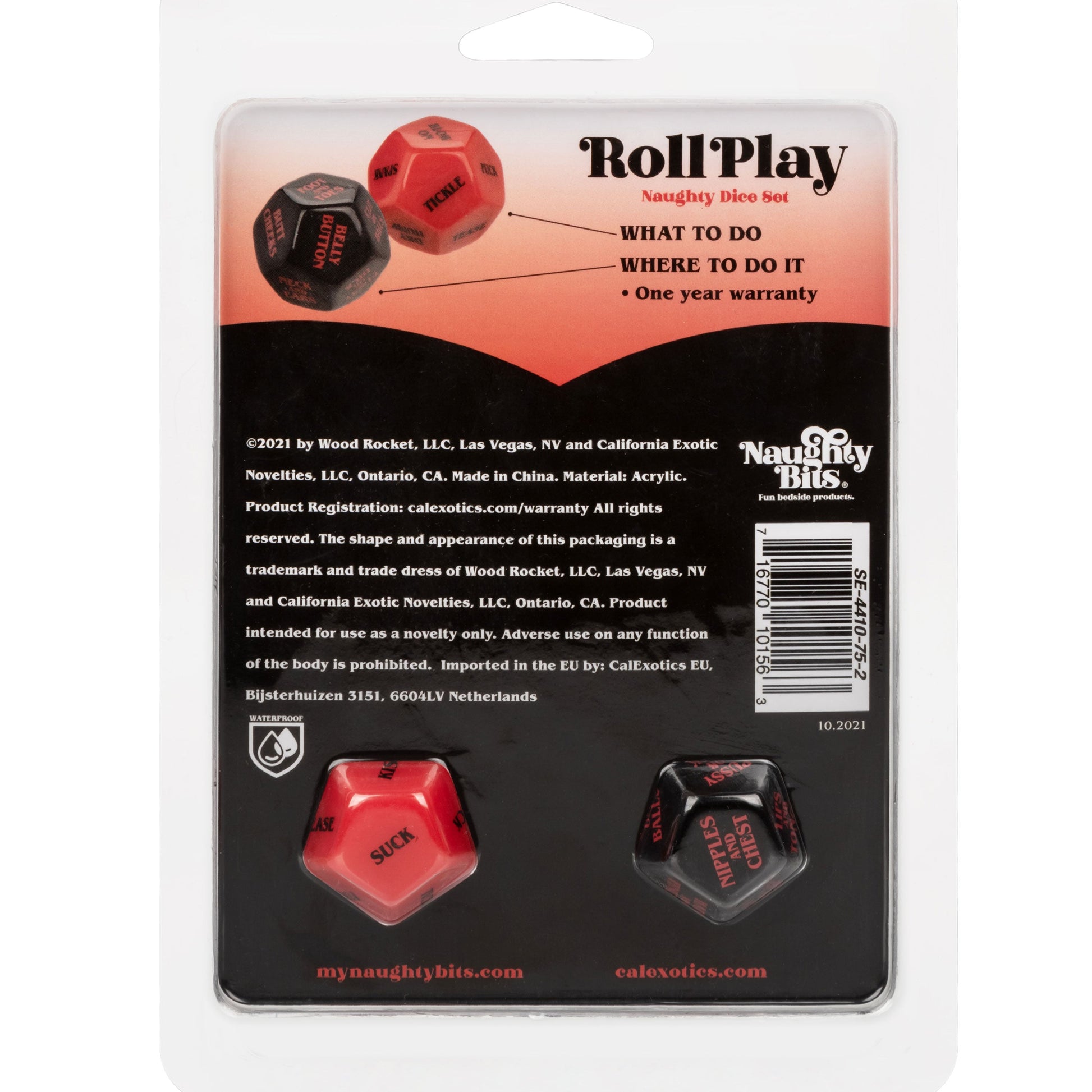 Naughty Bits Roll Play Naughty Dice Set