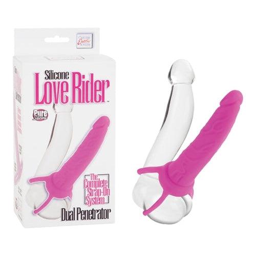 Silicone Love Rider Dual Penetrator - Pink