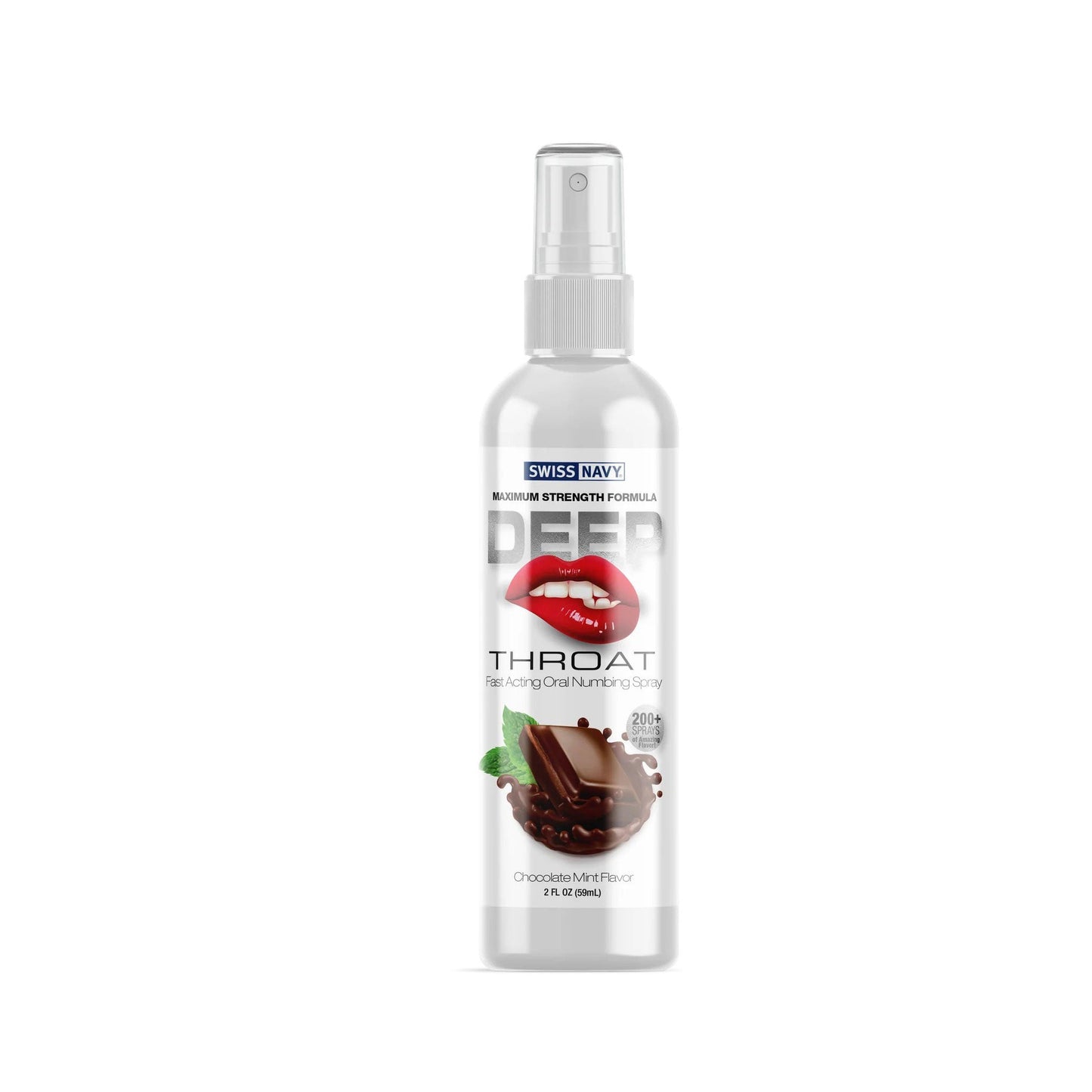 Swiss Navy Deep Throat Spray - Chocolate  Mint - 2 Oz