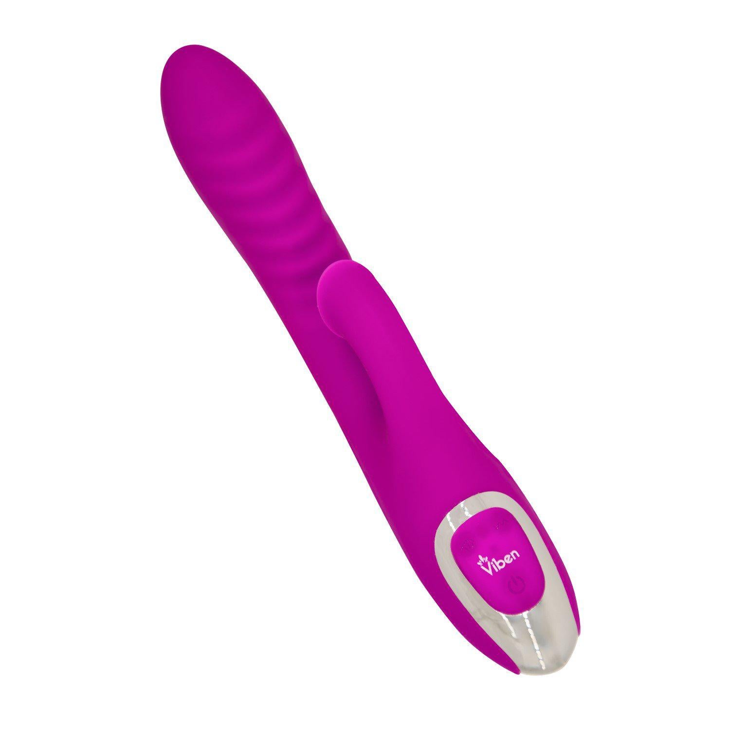 Frenzy - Rabbit Vibe With Clitoral Suction - Berry VB-66106