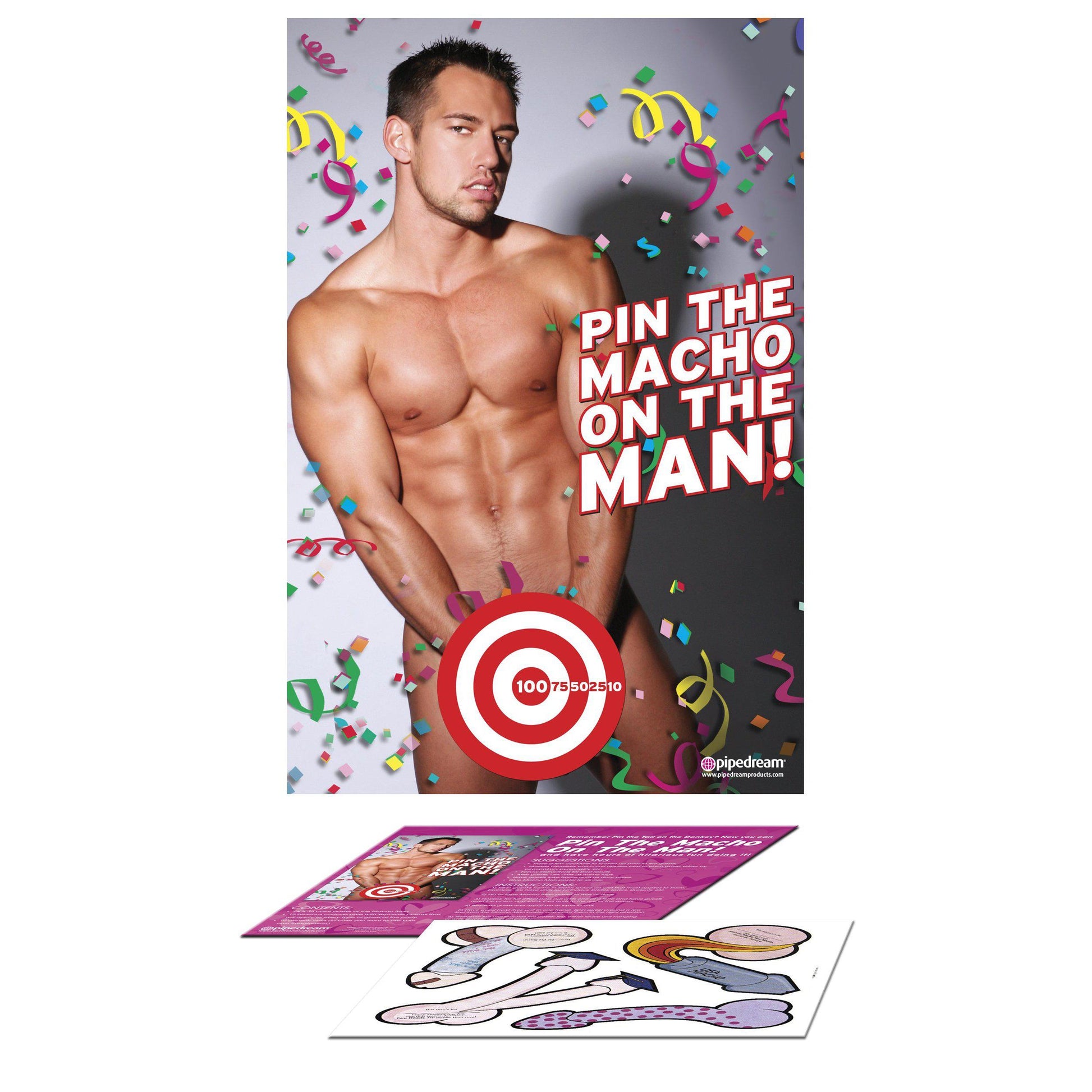 Bachelorette Party Favors - Pin the Macho on the Man