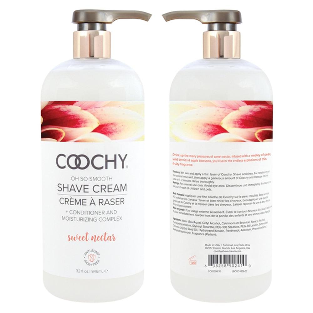Coochy Oh So Smooth Shave Cream - Sweet Nectar - 32 Fl. Oz.