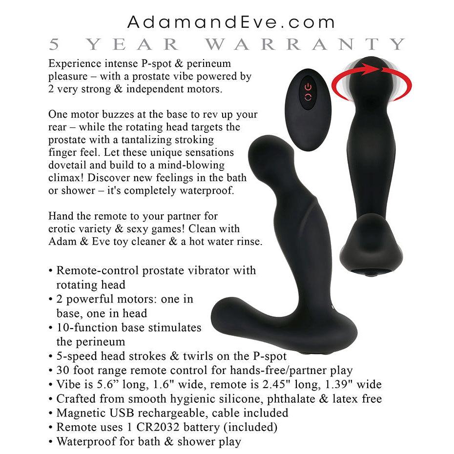 Adam's Rotating P-Spot Massager
