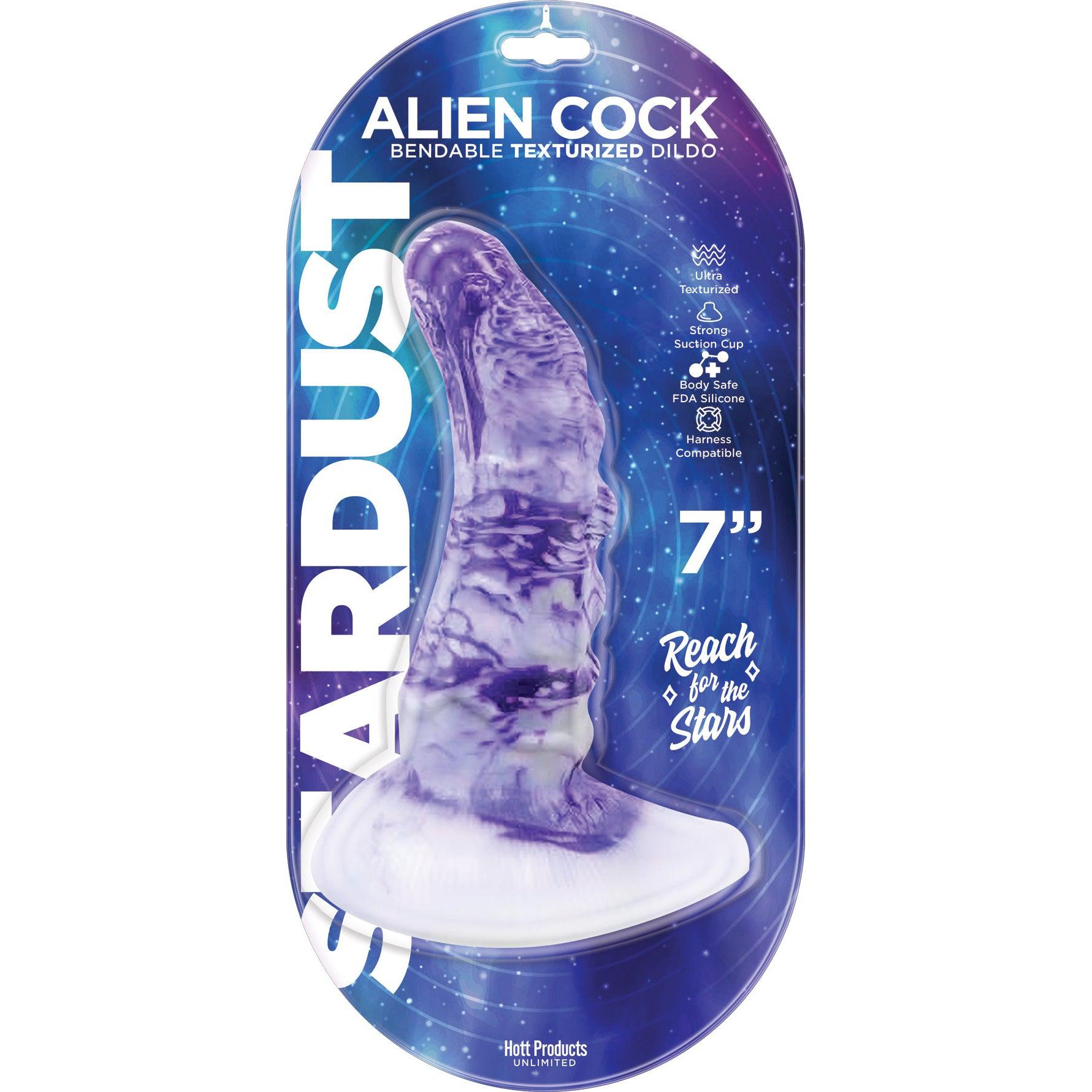 Stardust - Alien Cock - Bendable Texturized Dildo  Texturized Dildo - 7 Inch