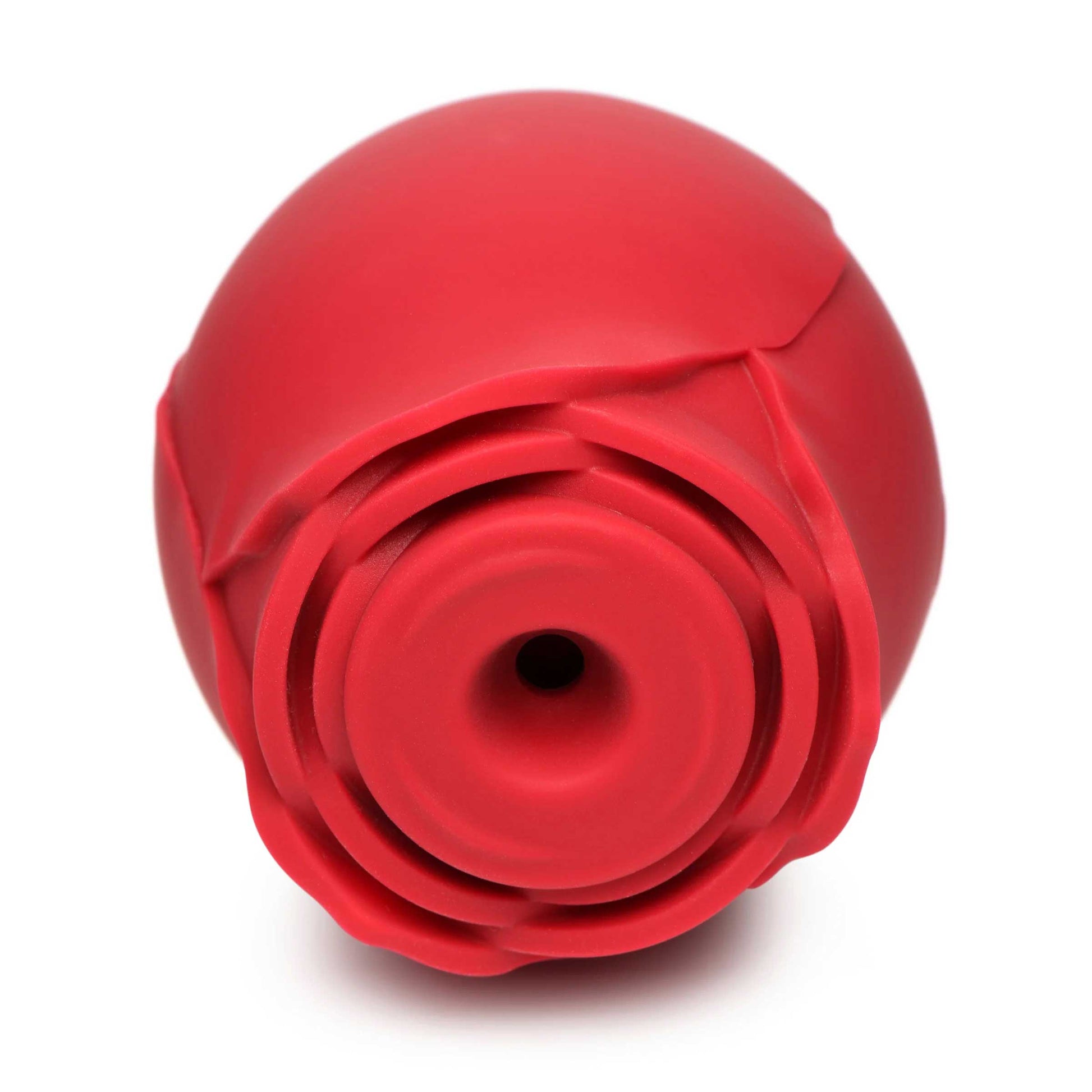 Mystic Rose Sucking and Vibrating Silicone Rose -  Red