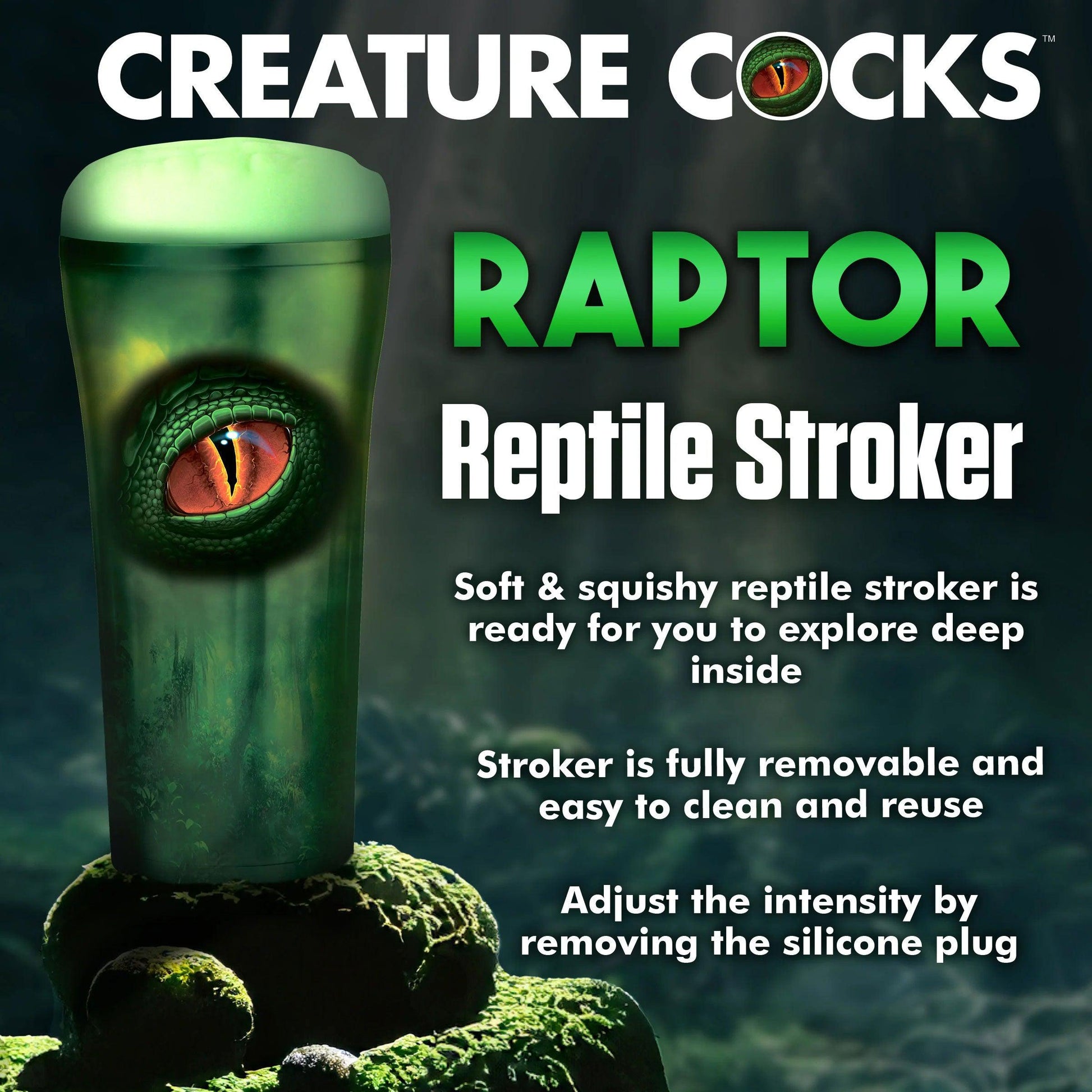 Raptor Reptile Stroker - Green