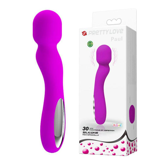 Pretty Love Paul USB Rechargeable Wand - Fuchsia